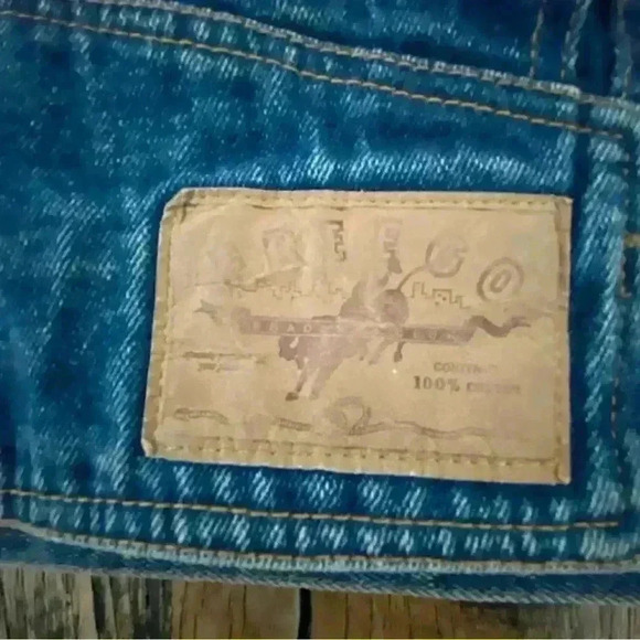 Vintage 80s Oversized Denim Western Cowboy Rodeo Jean Jacket Men’s Small - Picture 7 of 16